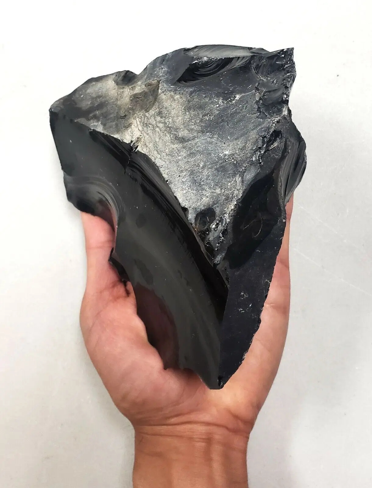 Individual black obsidian crystals for collectors and mineral enthusiasts