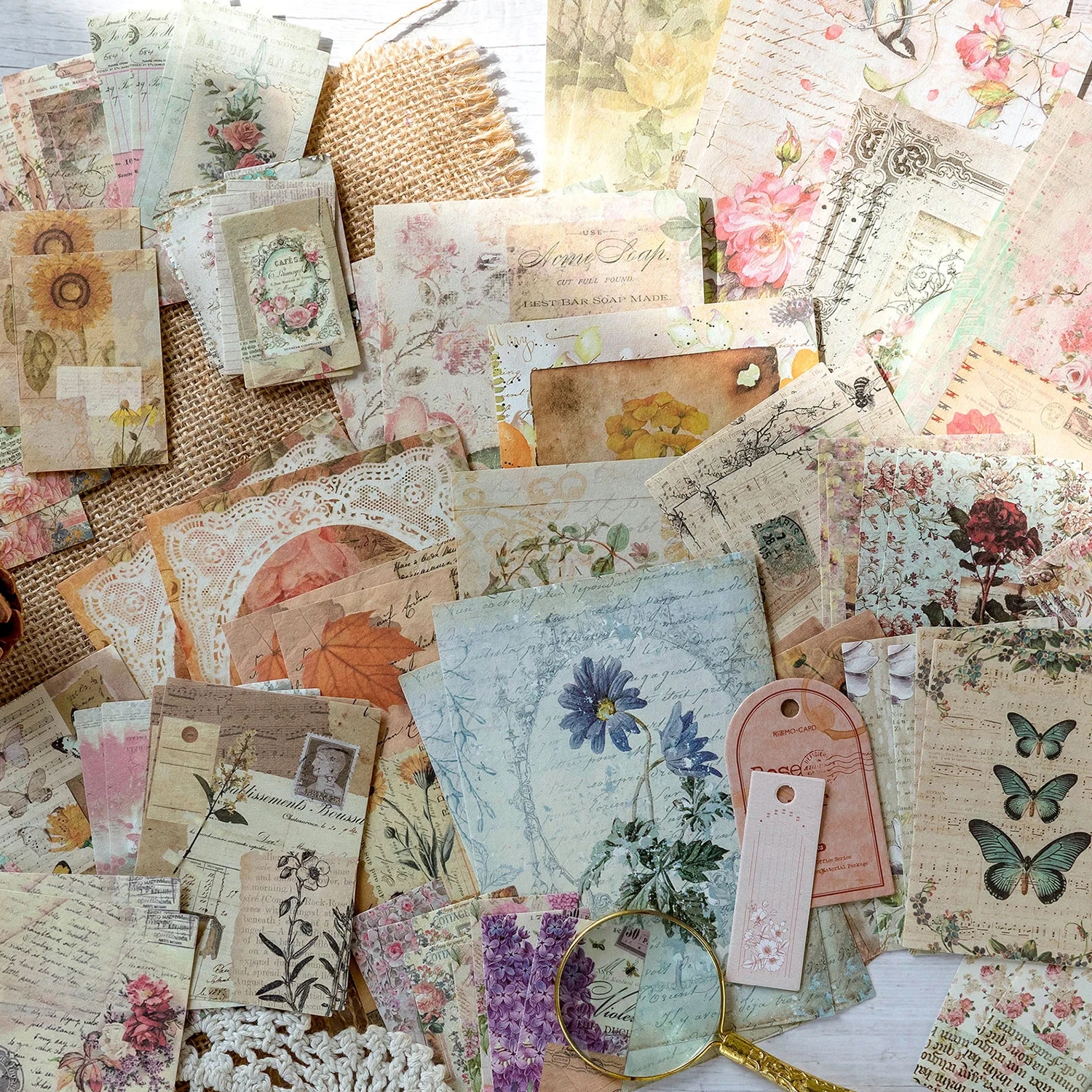 retro craft materials collection