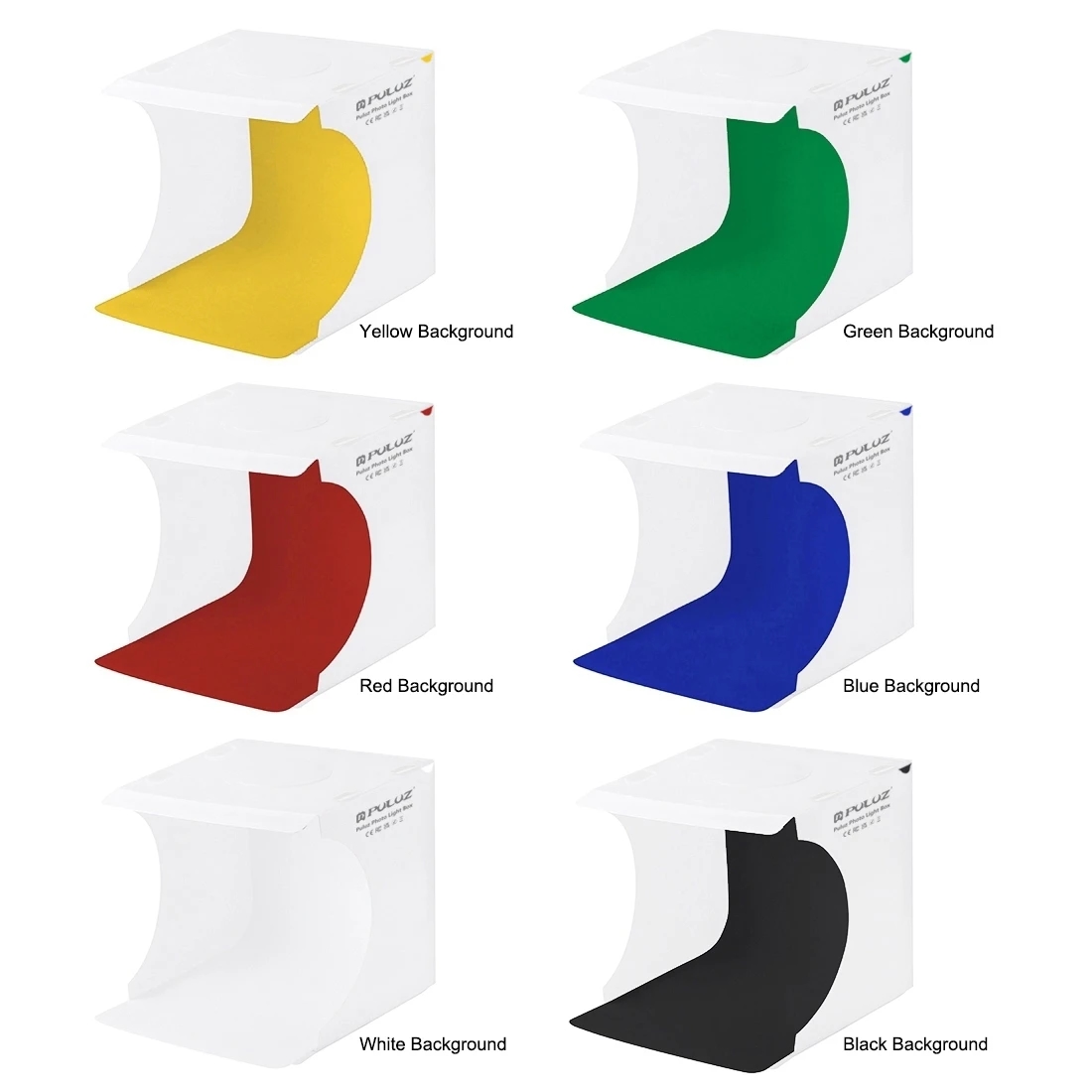 The compact and foldable design allows for easy assembly and storage of the photo studio
