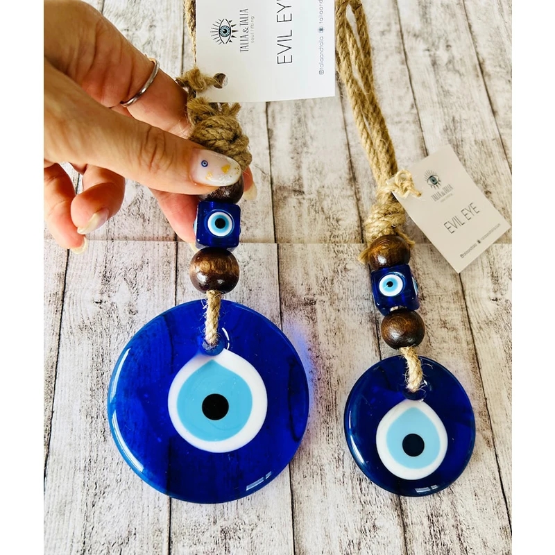 Elegante Hängematte mit einem Auge für Glück für Ihren Spiegel oder Ihre Wand