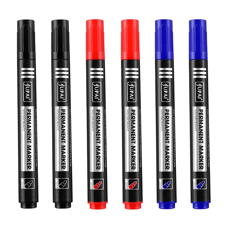 Emballage compact de marqueurs Genkky dans une boîte au design vif, pratique à ranger et à emporter