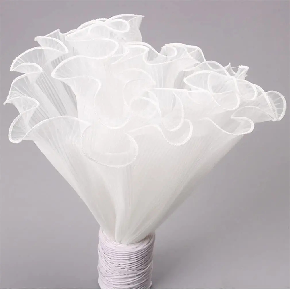 Bouquet packaging with pearlescent edges, perfect for wedding bouquets