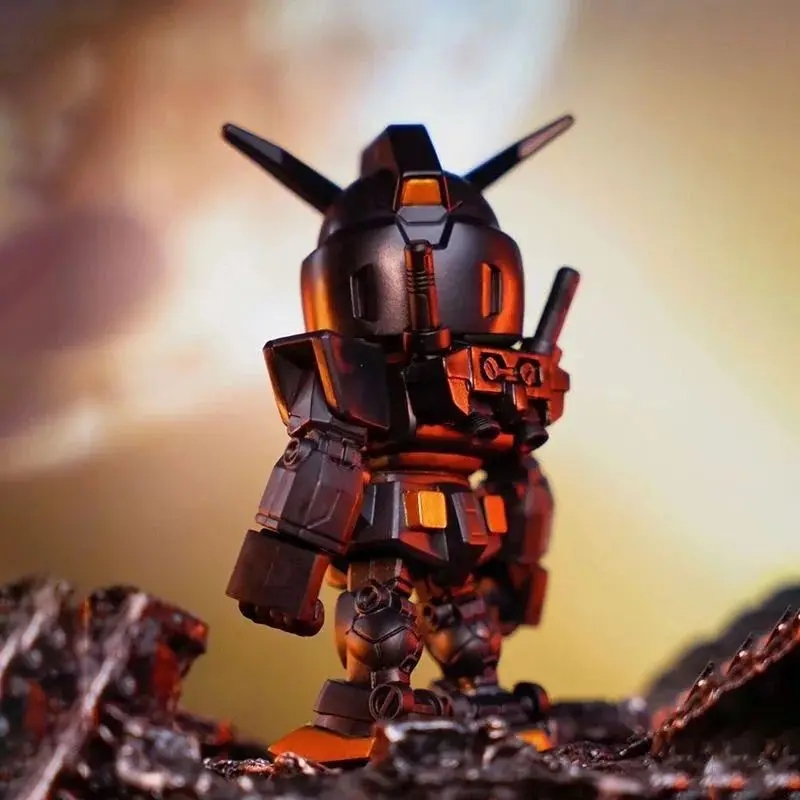 Photo showing the front side of the Gundam McDonald's figurine