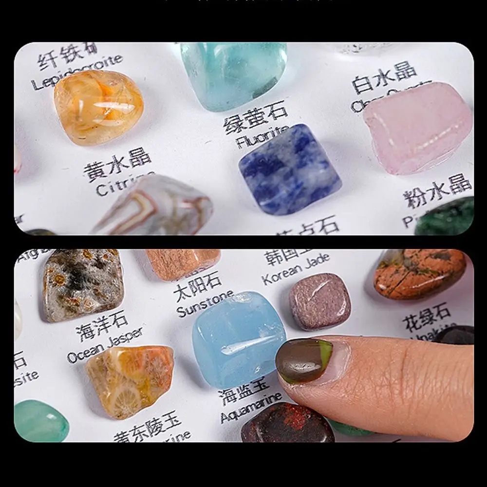 The collection of natural stones is excellent for education and fostering interest in geology