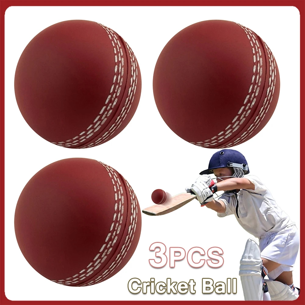 Brown colored cricket ball