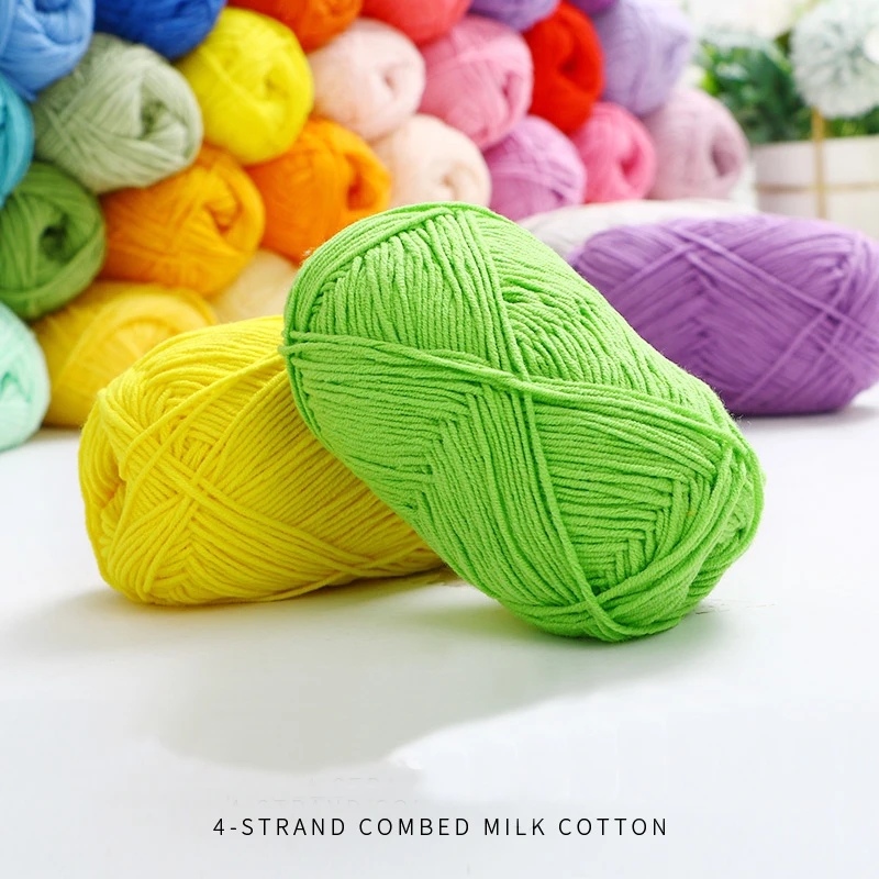Texture of soft cotton yarn suitable for knitting