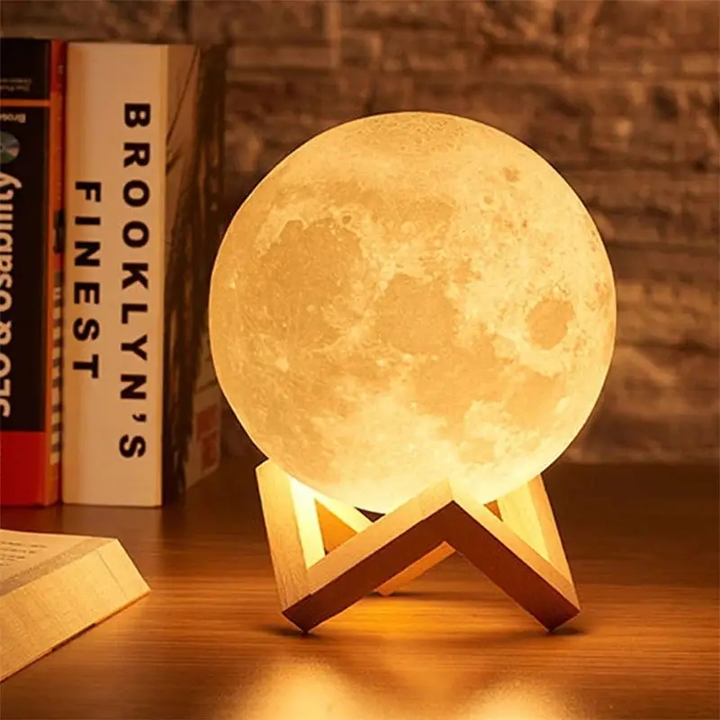 Sanftes und entspannendes Licht, erzeugt von der Mondlampe