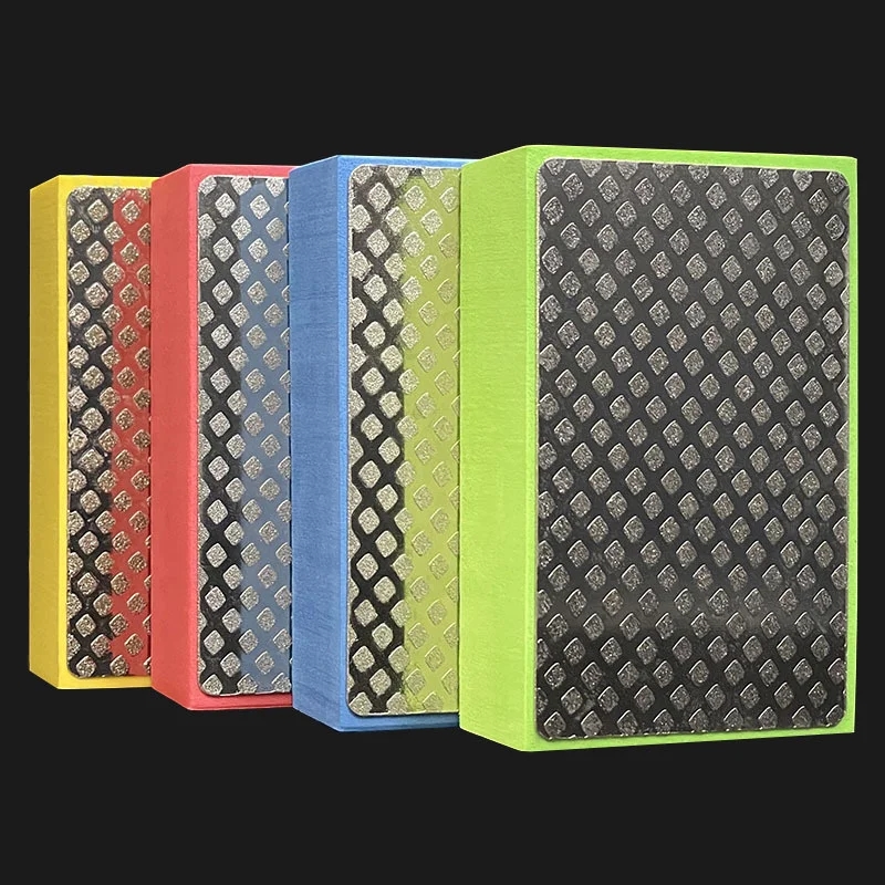 Polishing pad with yellow mesh 60 grit, perfect for tile leveling