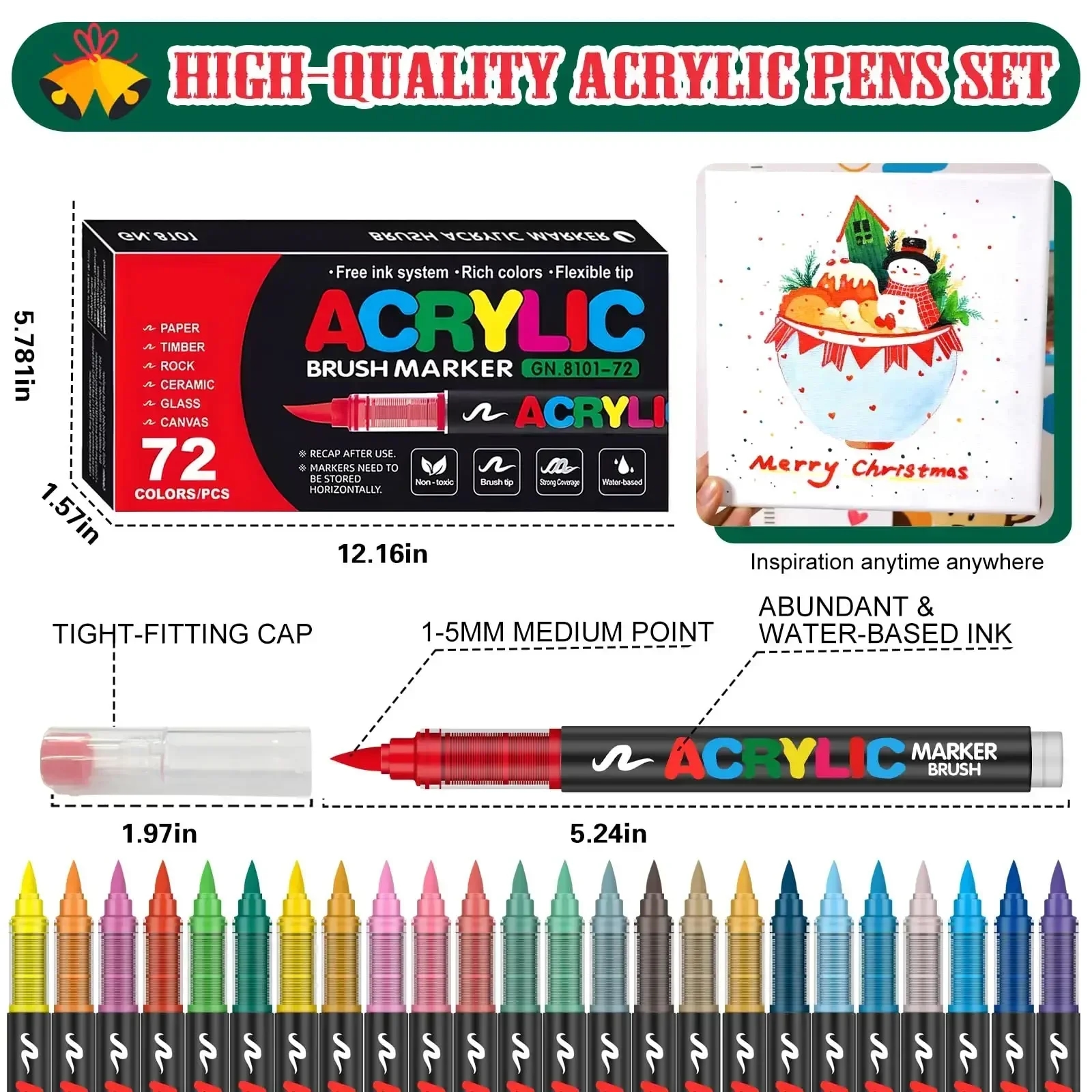 Image of the process of drawing with acrylic markers and their quick drying