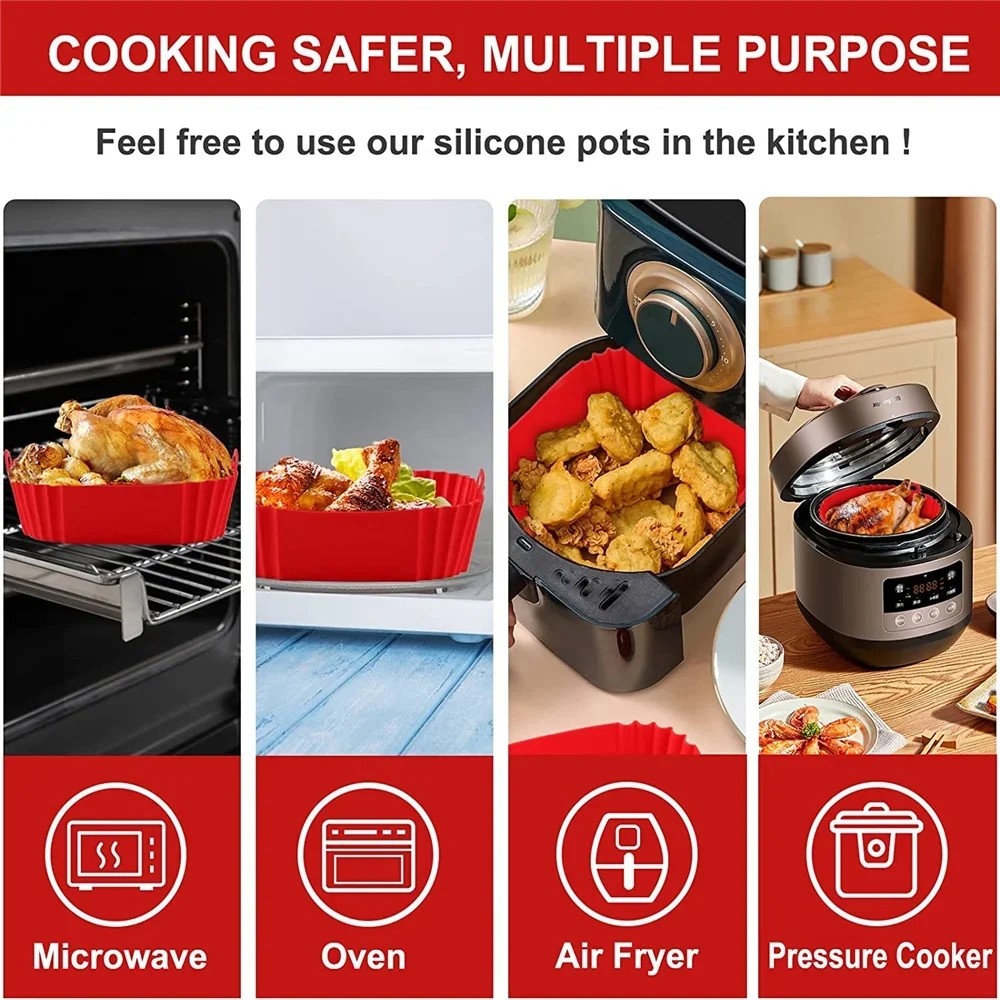 Sturdy and long-lasting silicone mat, perfectly suitable for use in air fryer