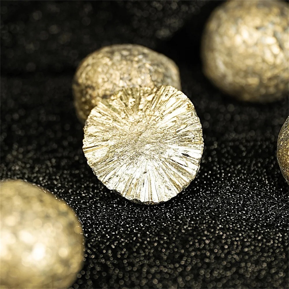 Pyrite stone in its natural form, highlighting its natural beauty