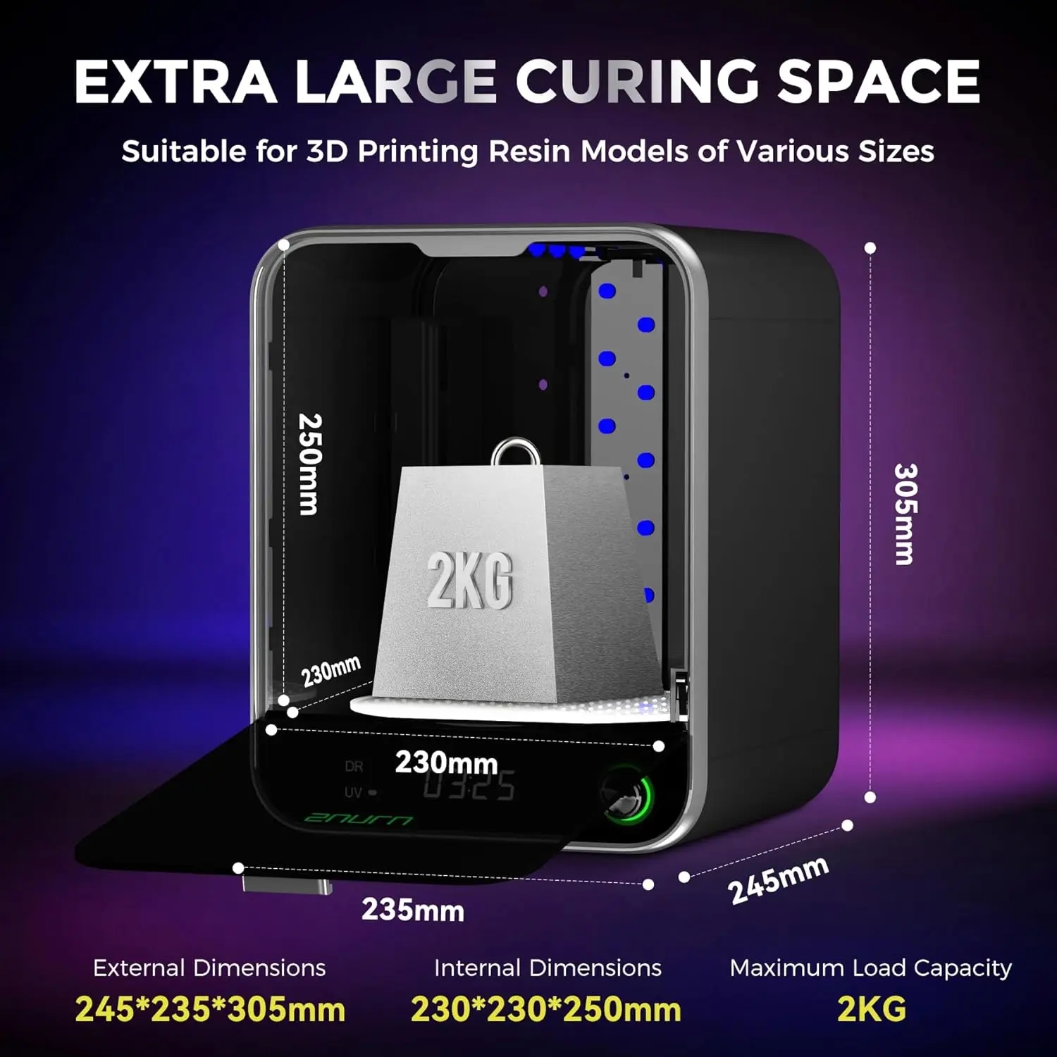 SUNLU UV Resin Curing Box RC II mit kompakter Größe