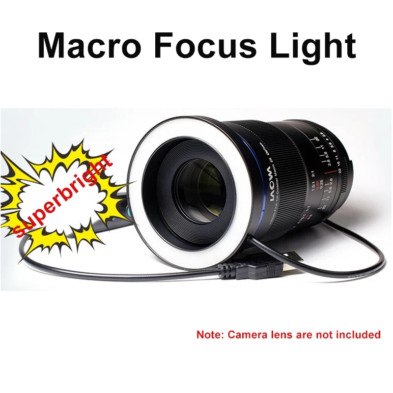 Ring flash with various adapters for different lenses