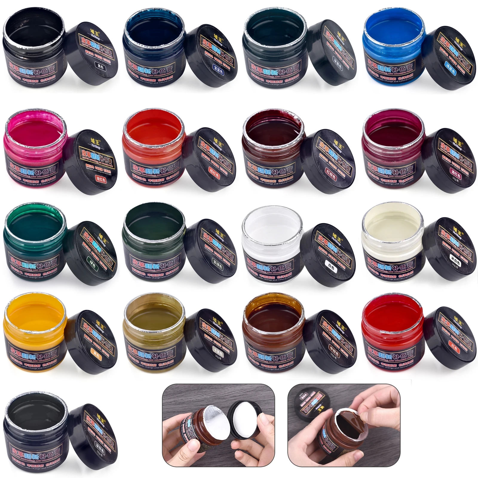 Leather paint with perfect consistency for easy application