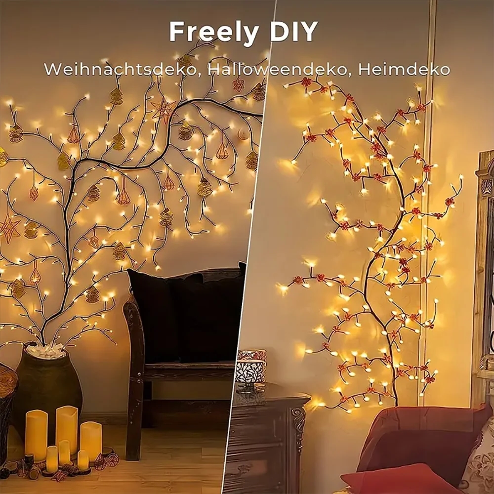 La cuerda de luces es ideal para decorar el dormitorio o la sala de estar