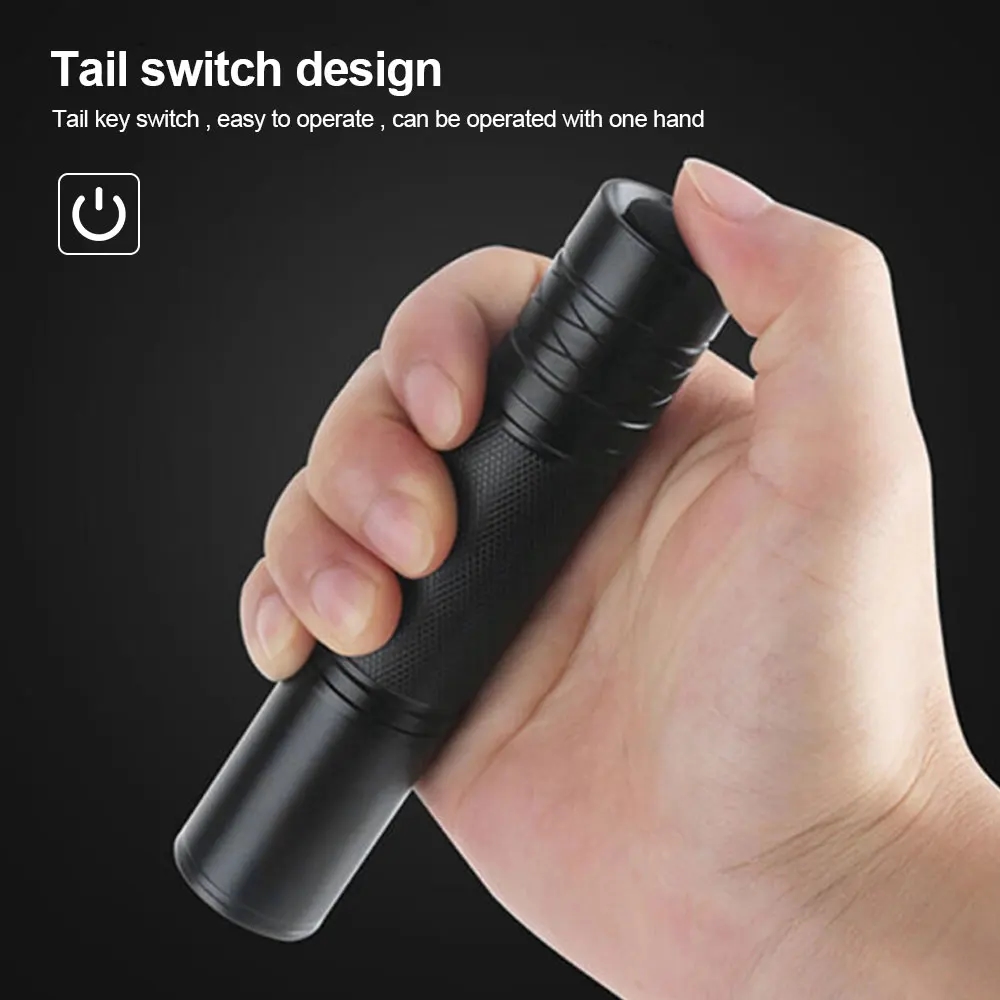 Infrared flashlight illuminating a dark scene for night vision