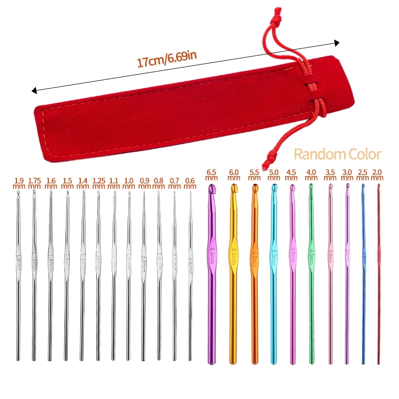 Black zipper case for hooks