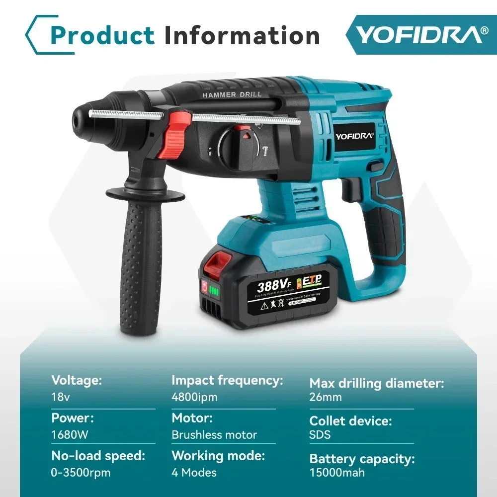 Compact and powerful drill YOFIDRA, ready to work