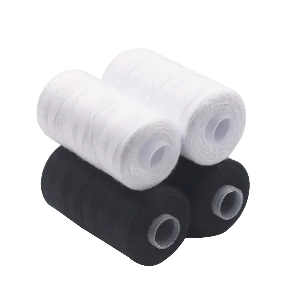 Detailed view of strong polyester sewing threads