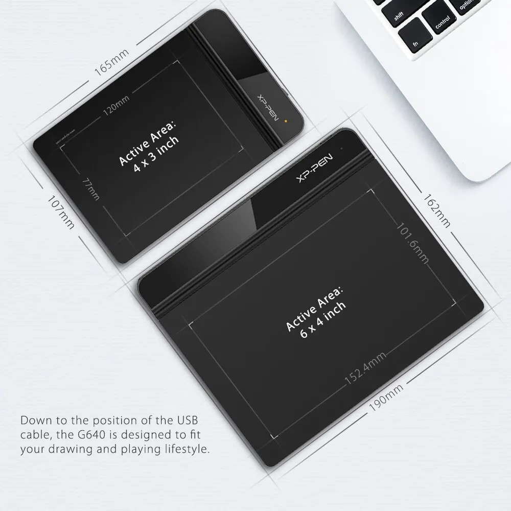 Une personne dessine sur la tablette graphique XPPen Star G640 en utilisant un stylet