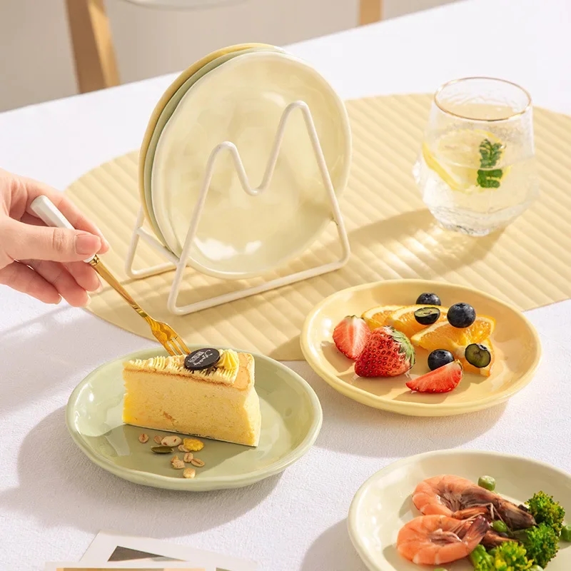 Taille du plat en porcelaine pour les amuse-bouches et les desserts - 6 pouces