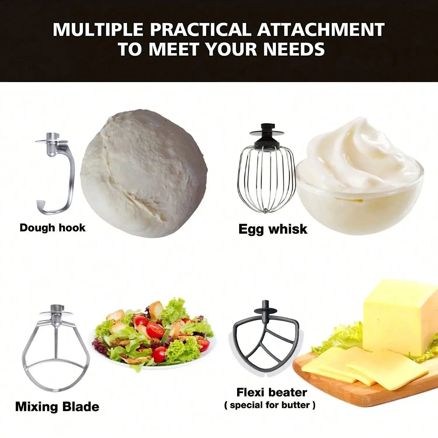 Dough kneading process in Cheftronic mixer