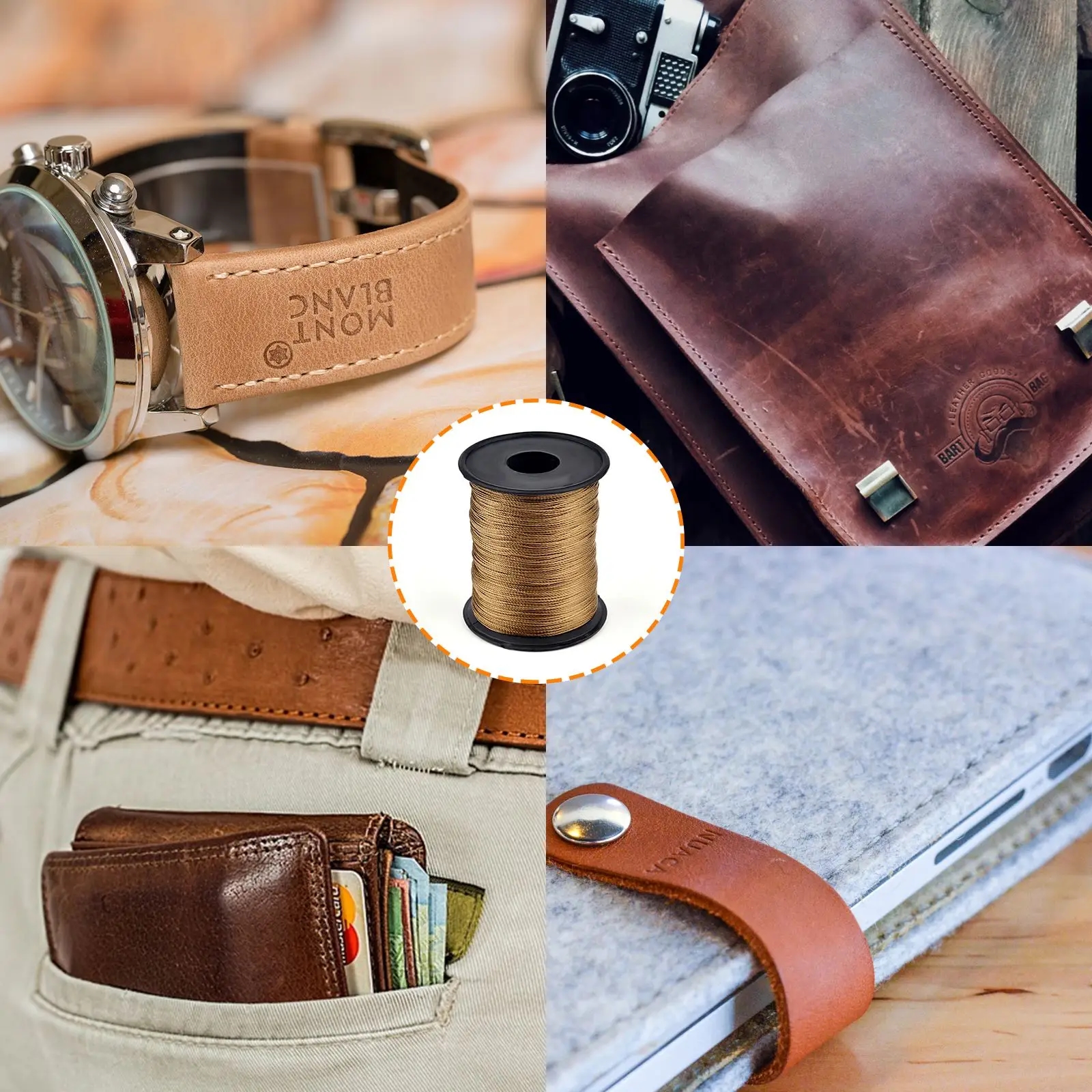 Nylon thread in various shades, inspiring creativity