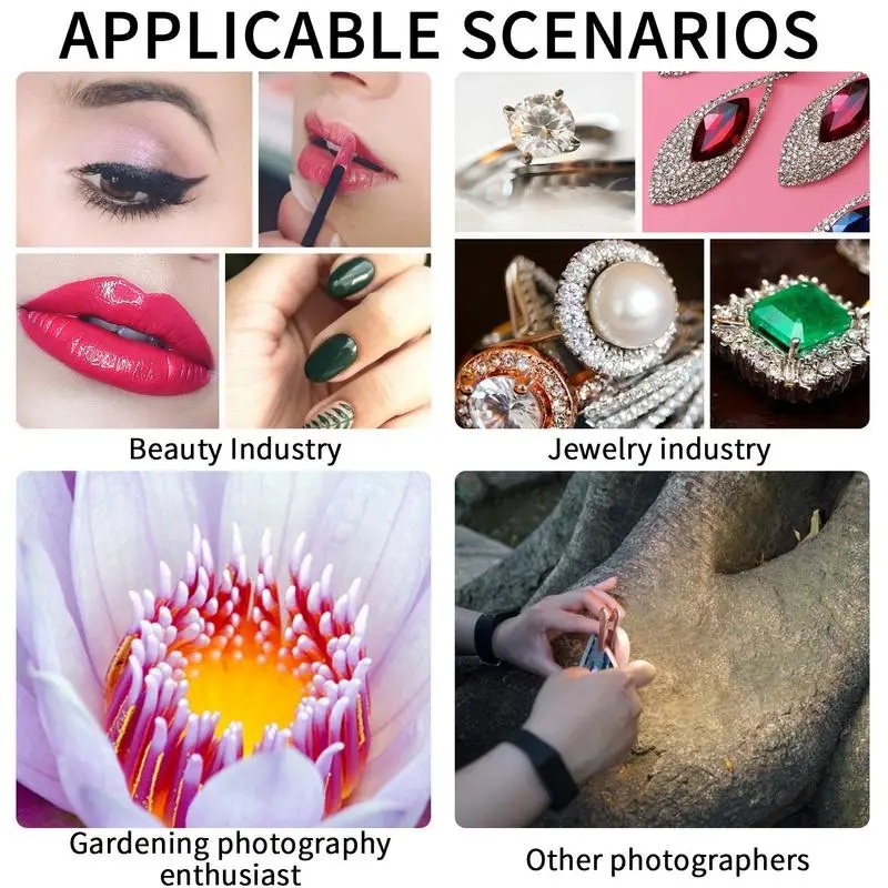 Fotografía del uso de la lente macro en un smartphone sostenido en la mano