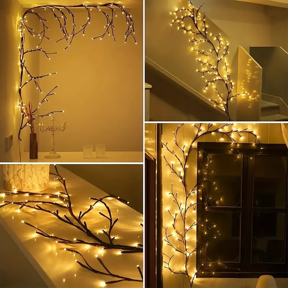 La cuerda de luces se fija fácilmente y se adapta a cualquier estilo
