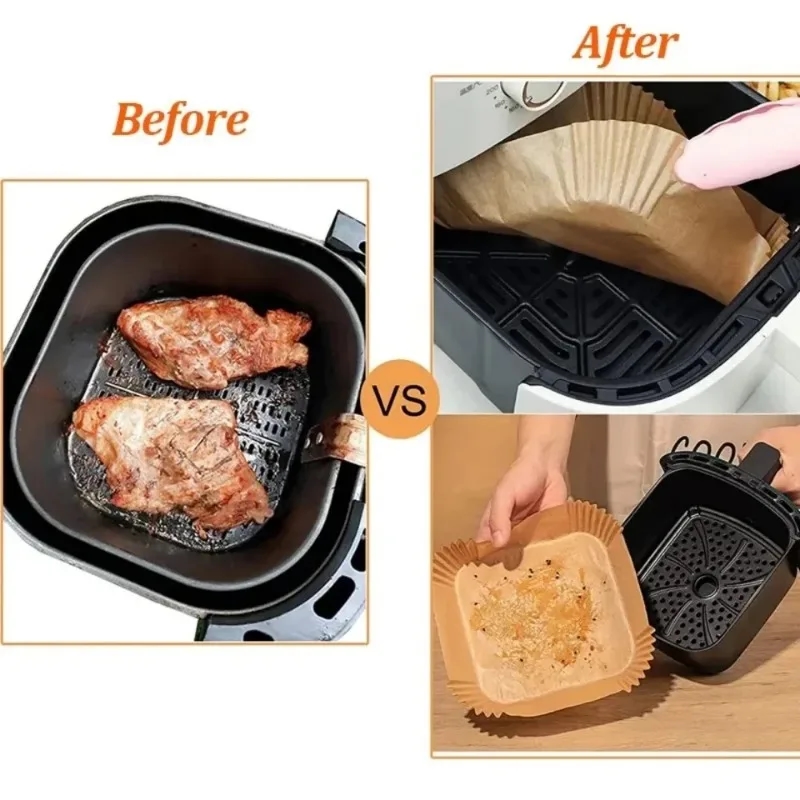 Paper mats suitable for various air fryer models