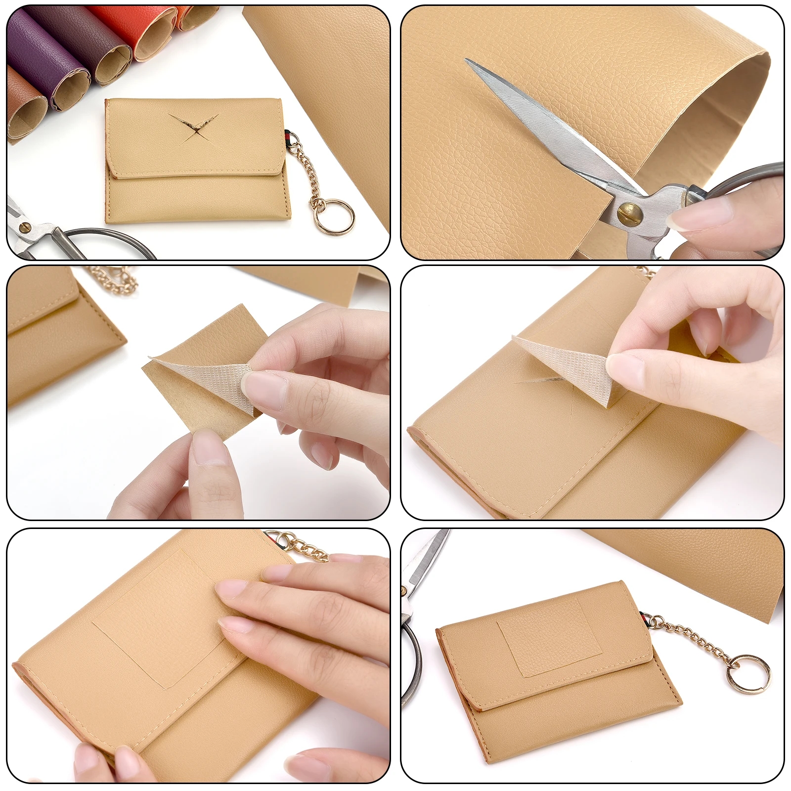 Self-adhesive patch that is perfect for shoes.