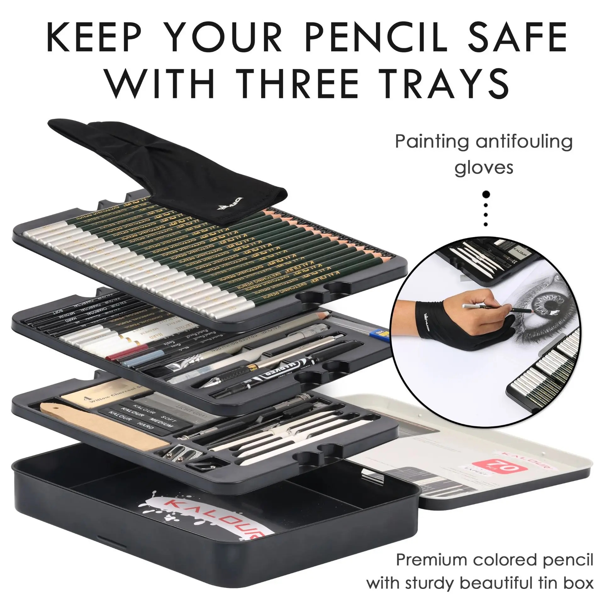 Convenient and reliable packaging for transporting the set