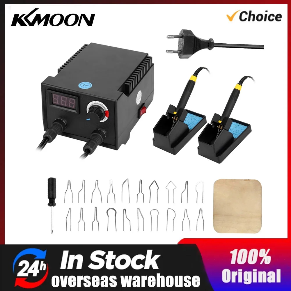 Professional wood burning tool with a wide set of tips