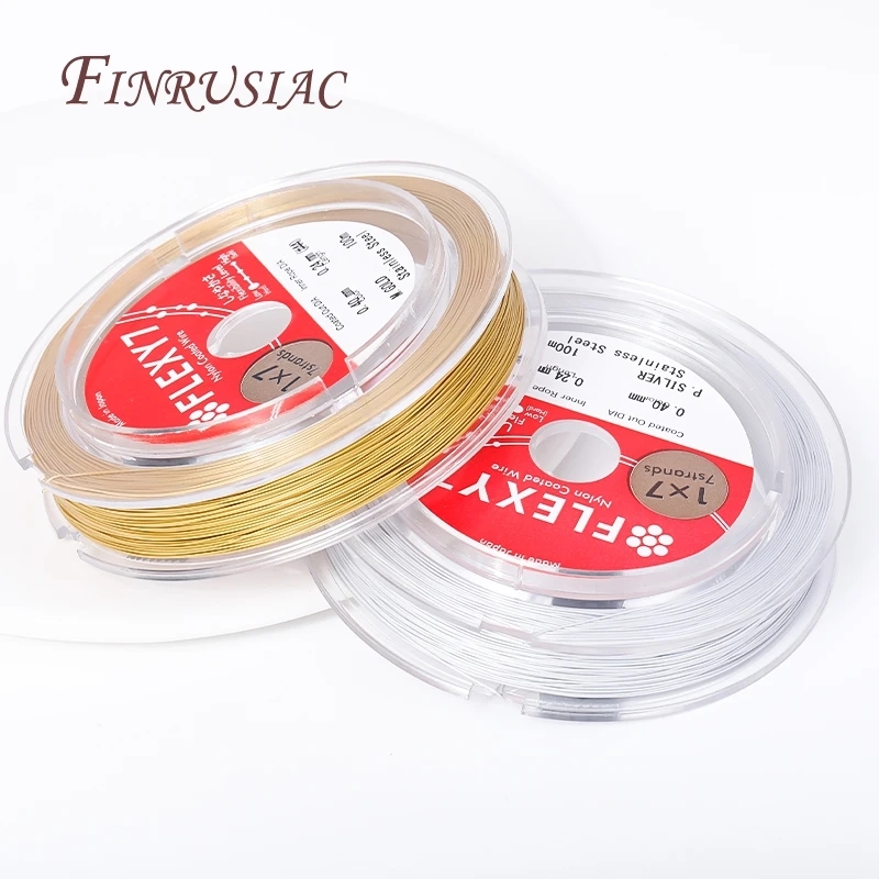 Goldener Stahl Draht 0.4MM zur Schmuckherstellung mit einer Länge von 10 Metern