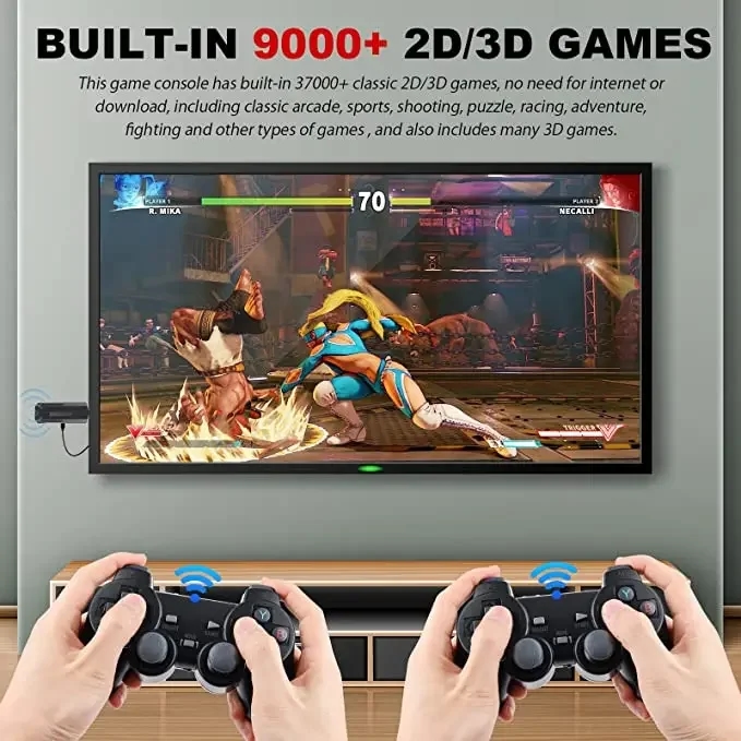 Screenshots from various games available on the console