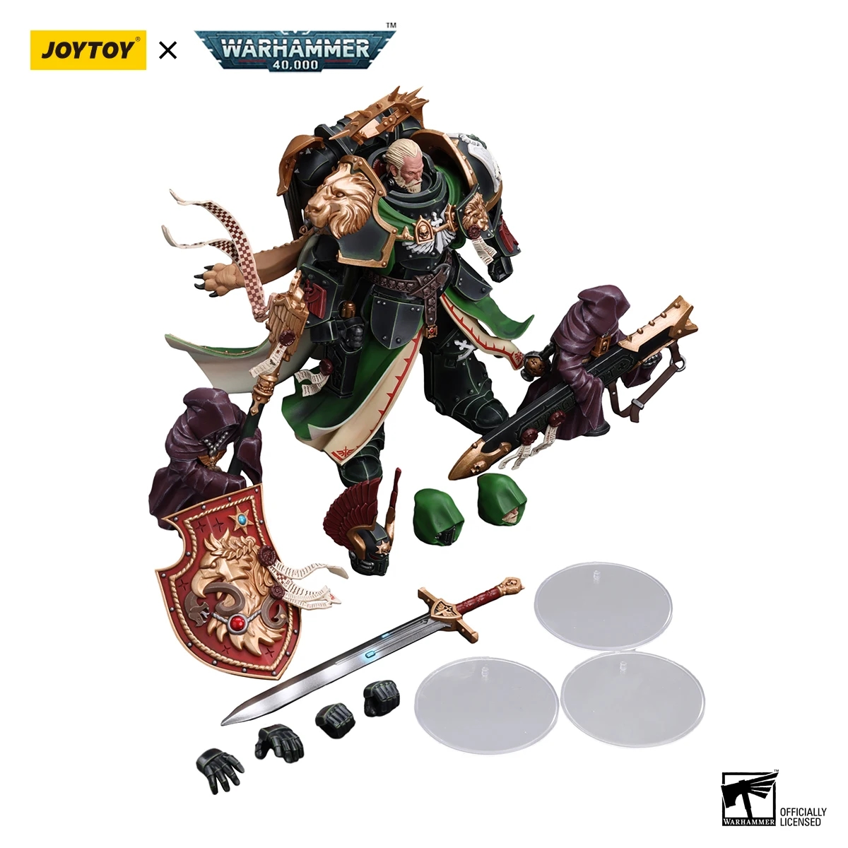 Collectible figure Primarch Lion El'Jonson from Warhammer 40K in full knight armor