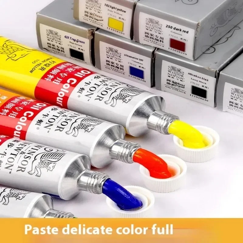 Wide selection of various colors of WINSOR&NEWTON professional oil paints