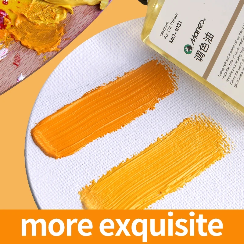 Palette avec une variété de couleurs de peinture à l'huile Marie's