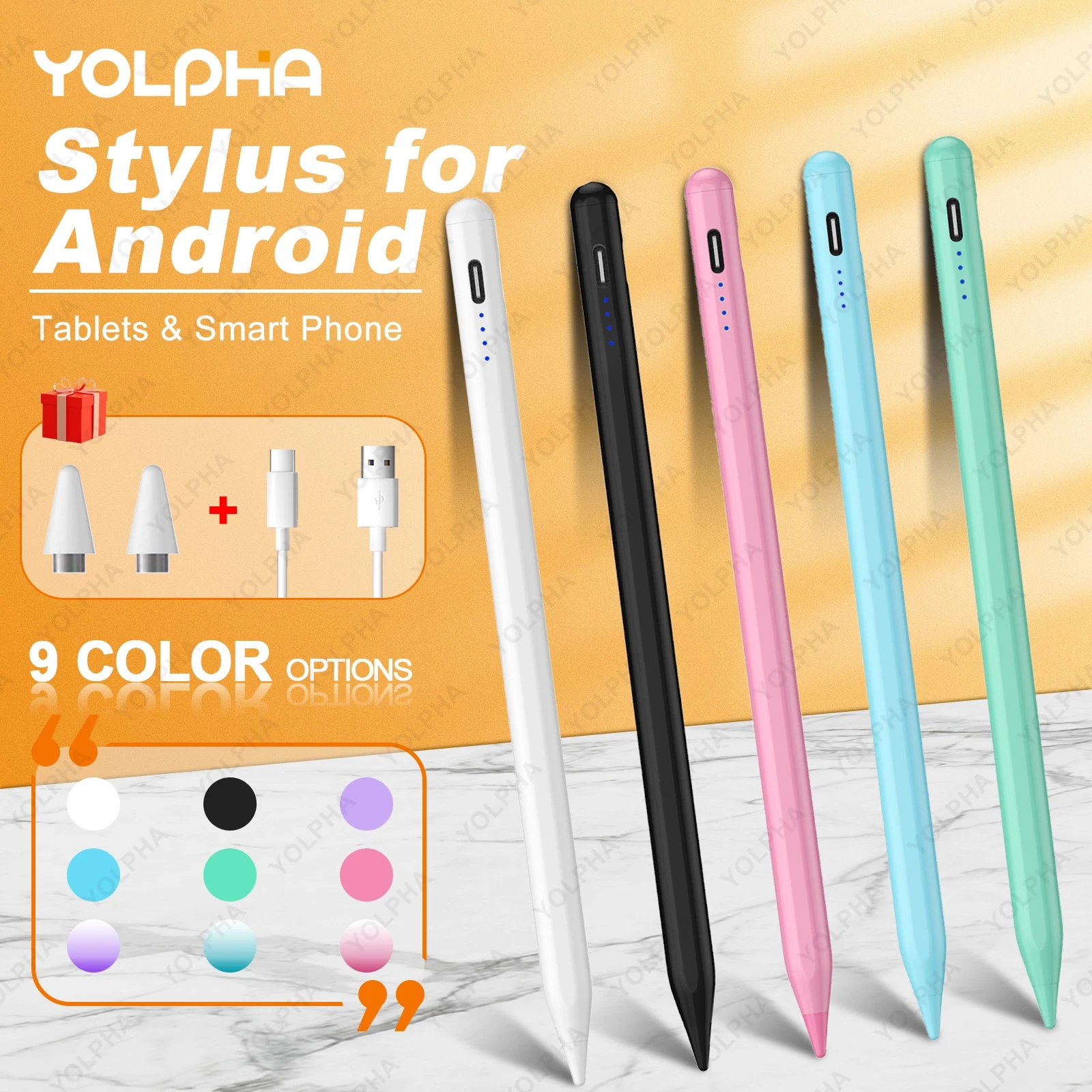 Stylus with aluminum tip, perfect for drawing on a tablet