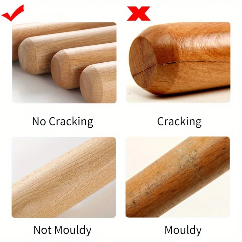 Photograph of wooden baseball bats of different sizes