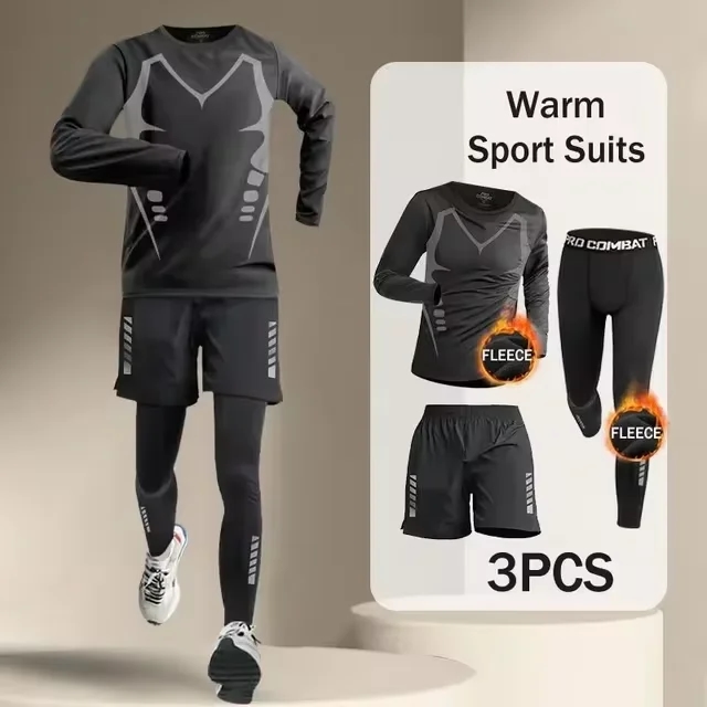 Bild eines grauen Sportbekleidungssets