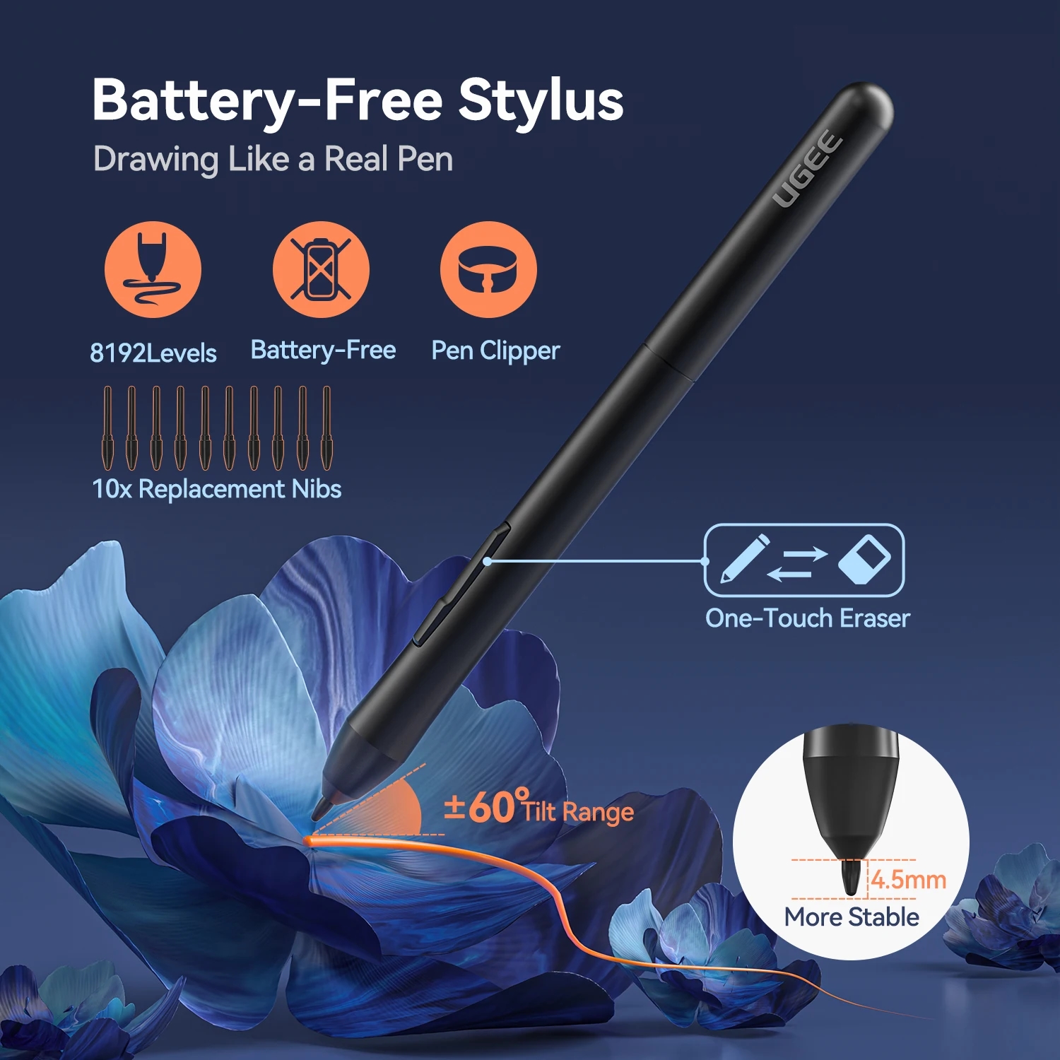 The compact UGEE S640 graphics tablet on a desktop workspace