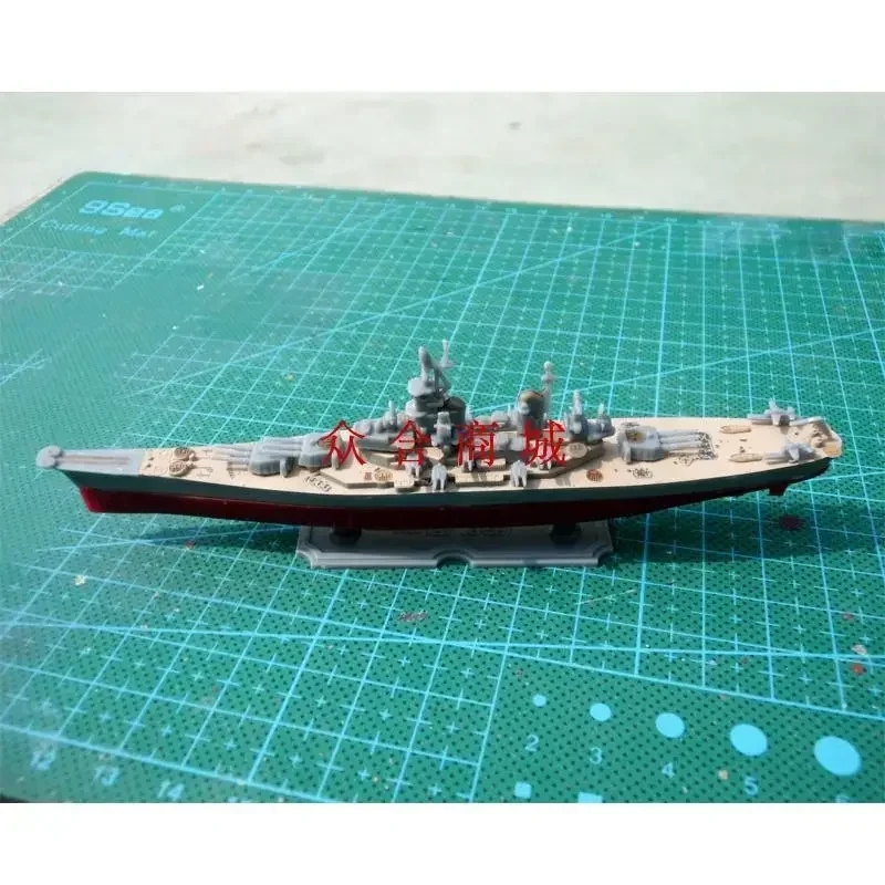 Assembled plastic model of the military ship HMS Good MISSOURI