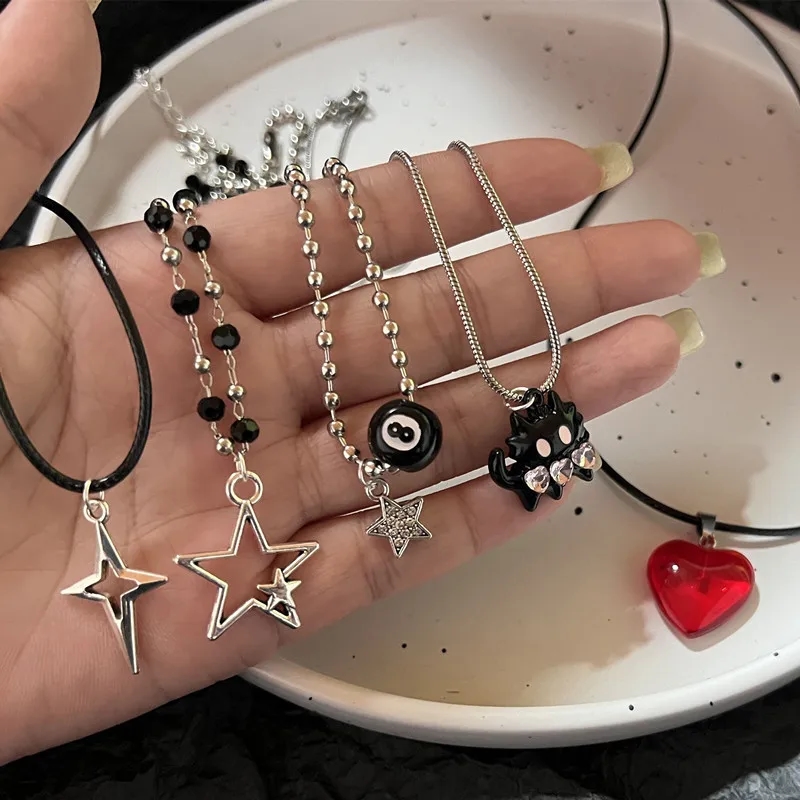 Close-up of the metal star-shaped pendant with texture