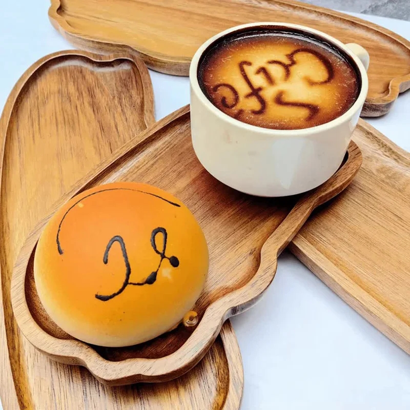 Stylish wooden plate for serving a variety of dishes