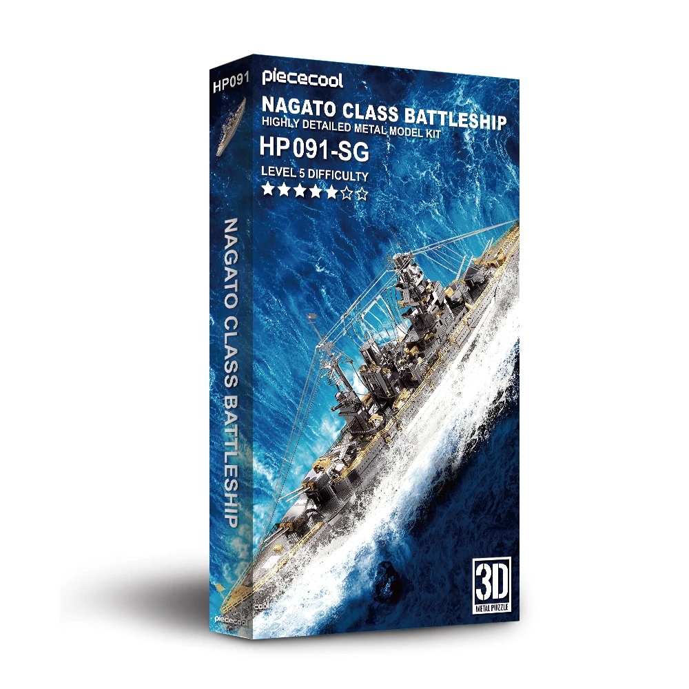 Assembled and detailed 3D model of the Japanese battleship Yamato