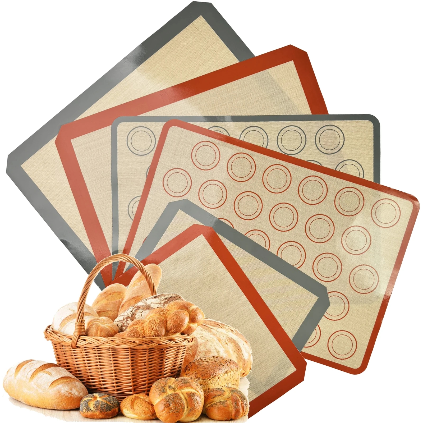 Mat in action, with cookies and macarons, looks stylish and modern
