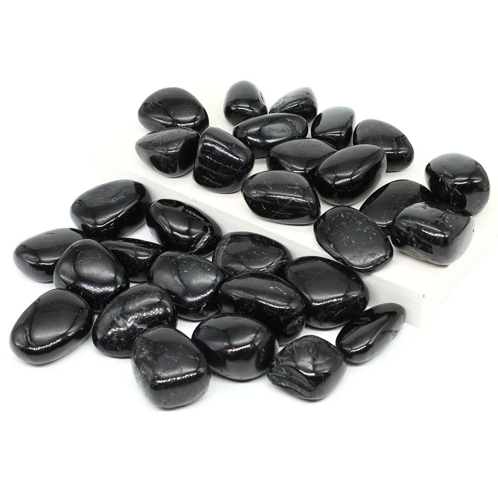 Natural black tourmaline that fills the space with positive energy