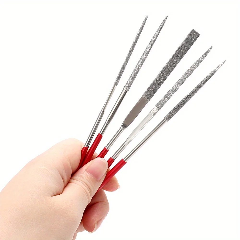 Diamond needle files used for processing metal, wood and ceramics