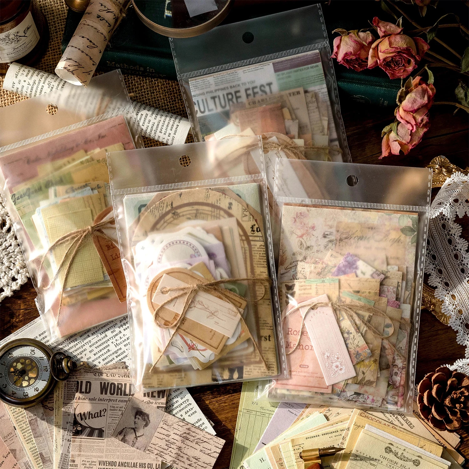 scrapbooking paper retro style